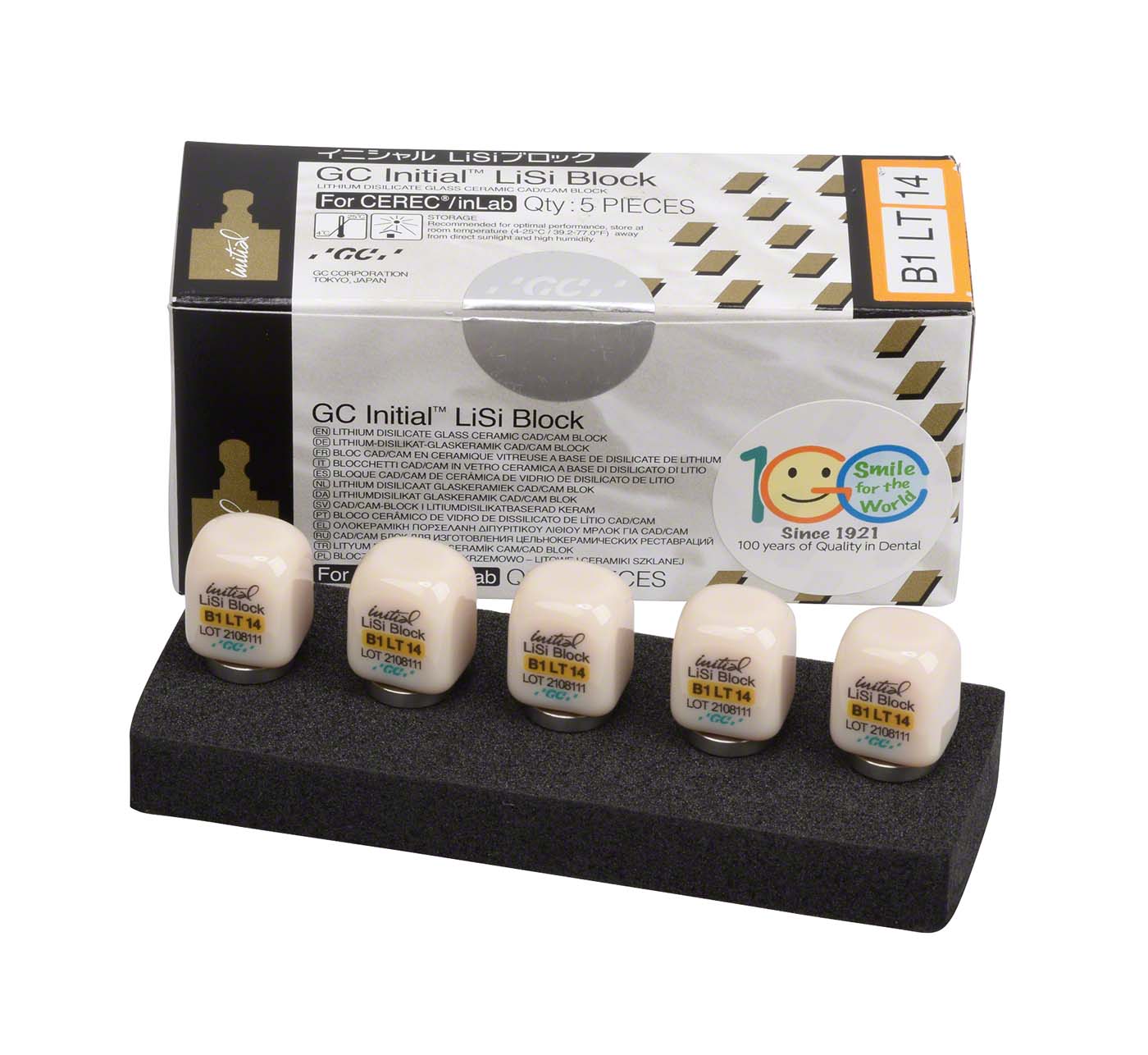 GC Initial™ LiSi Block für CEREC GC