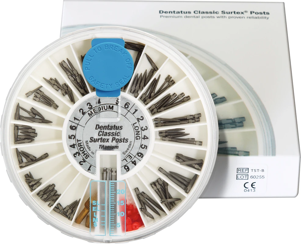Classic Surtex Titan Wurzelstifte Bulk-Einführungsset 120 Stifte inkl. Zubehör