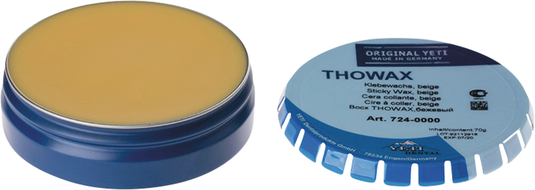 THOWAX Klebewachs Dose 70 g, beige