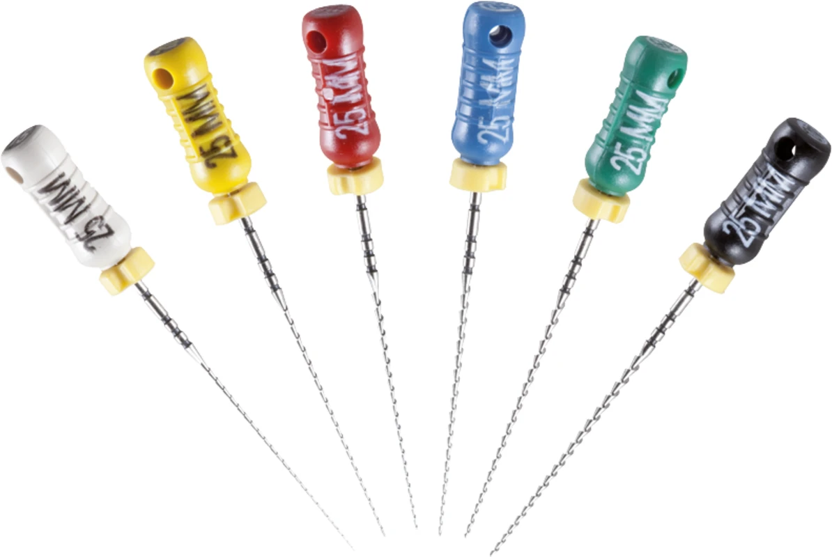 STERILE Hedstroem Feilen Blisterpackung 6 Stück 25 mm ISO 010