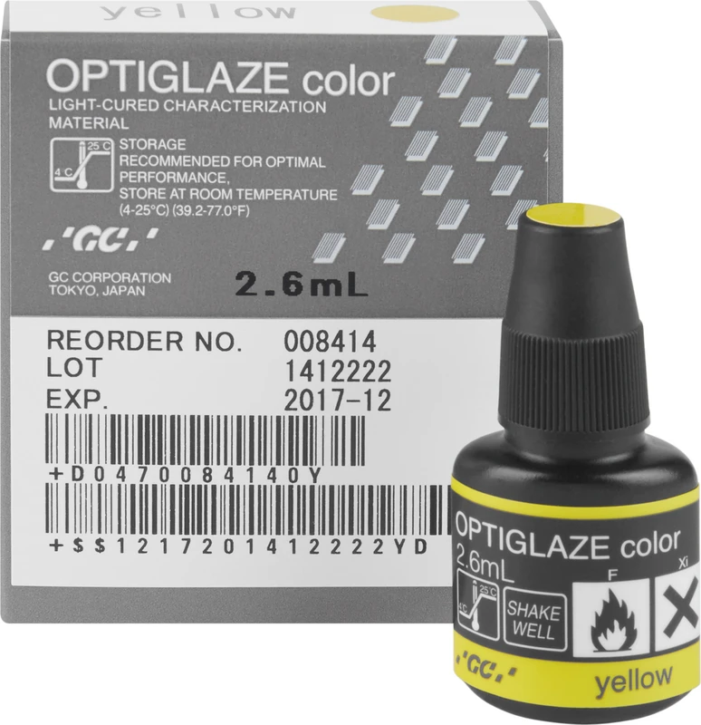 GC OPTIGLAZE® color Flasche 2,6 ml gelb