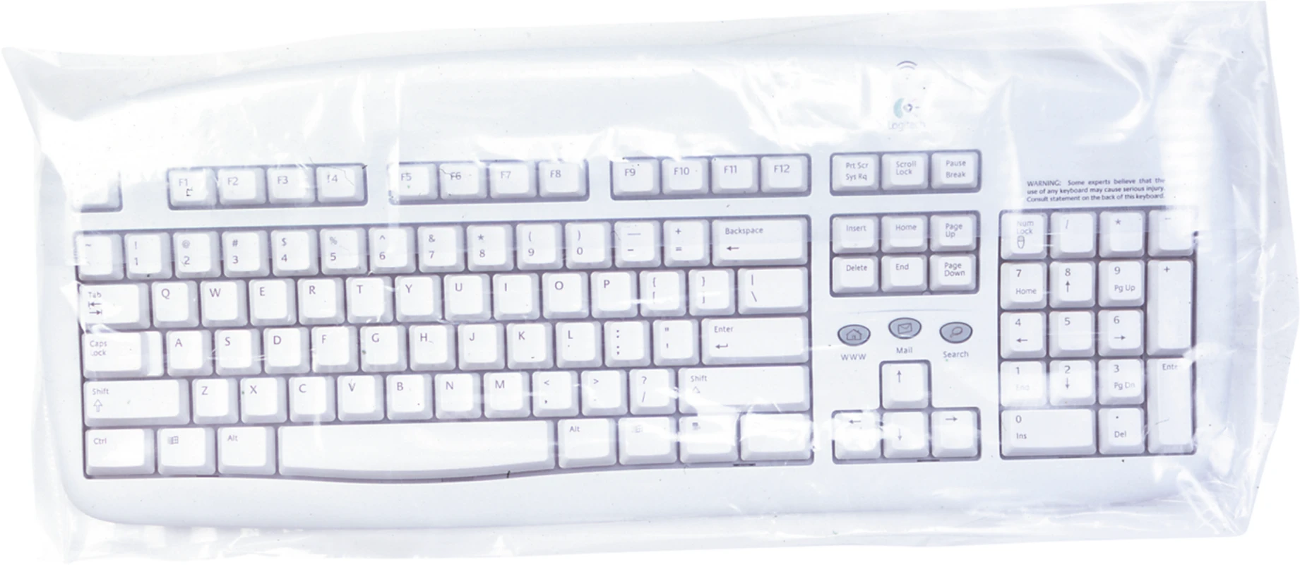 Bio Schutzhüllen Packung 250 Stück für Tastatur, 210 x 550 mm, Größe L