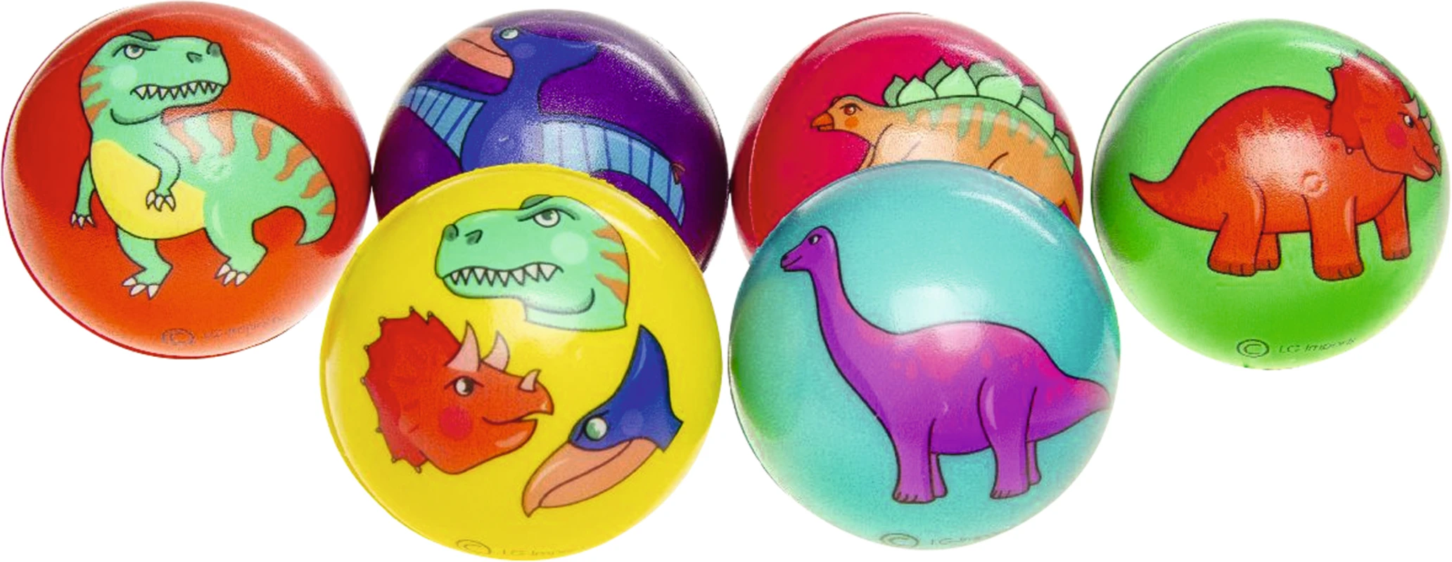 Antistressball Packung 24 Stück Ø 6 cm, Dino Antistressball MirusMix