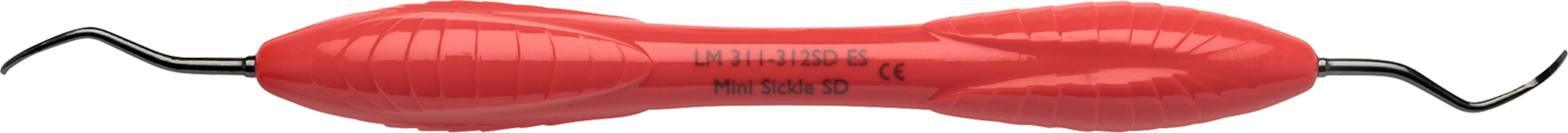 LM Sharp Diamond™ Mini-Sichel Scaler Stück rot, LM-ErgoSense® Griff