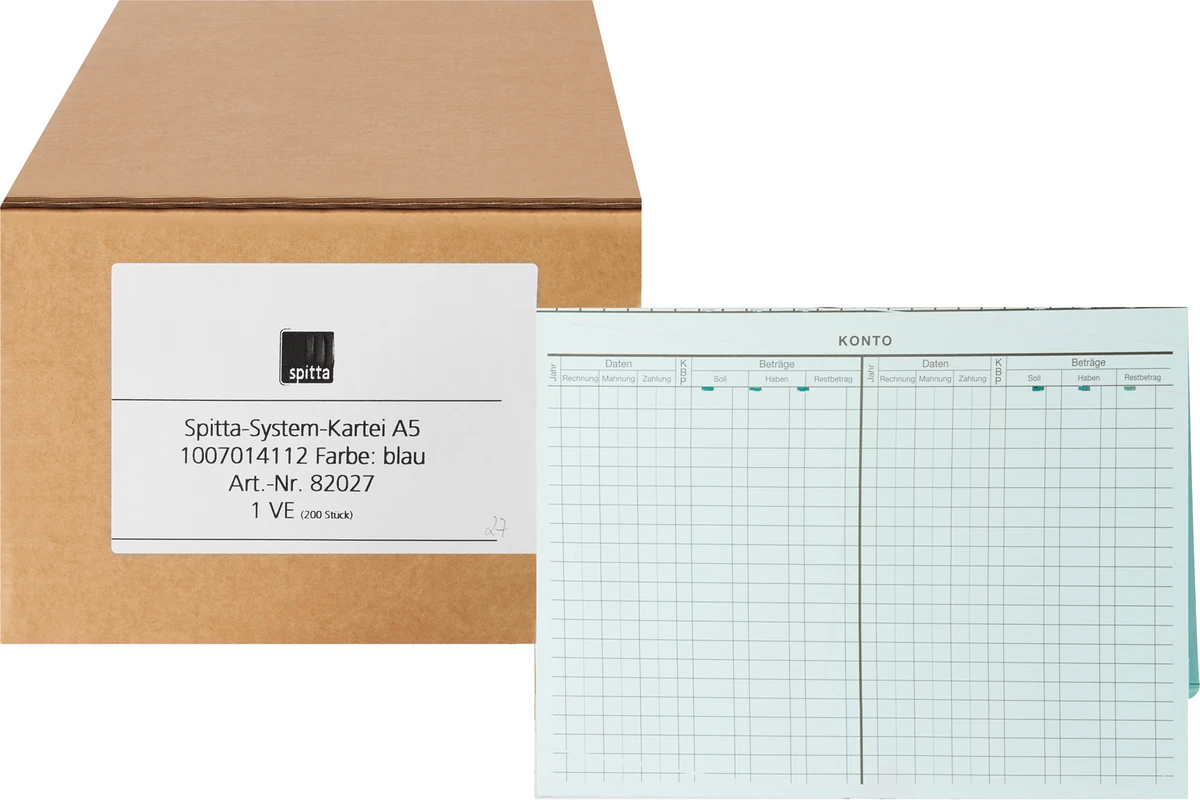 System Karteikarten für Adrema Spitta Verlag