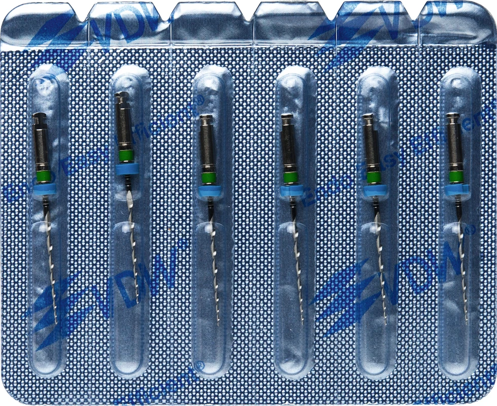 Mtwo® Blisterpackung 6 Instrumente ABT 16 mm, 21 mm, Taper.04, ISO 035 Mtwo® Instrumente VDW