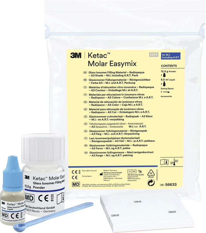 Ketac™ Molar Kit A3, 12,5 g Easymix Pulver, 8,5 ml Liquid