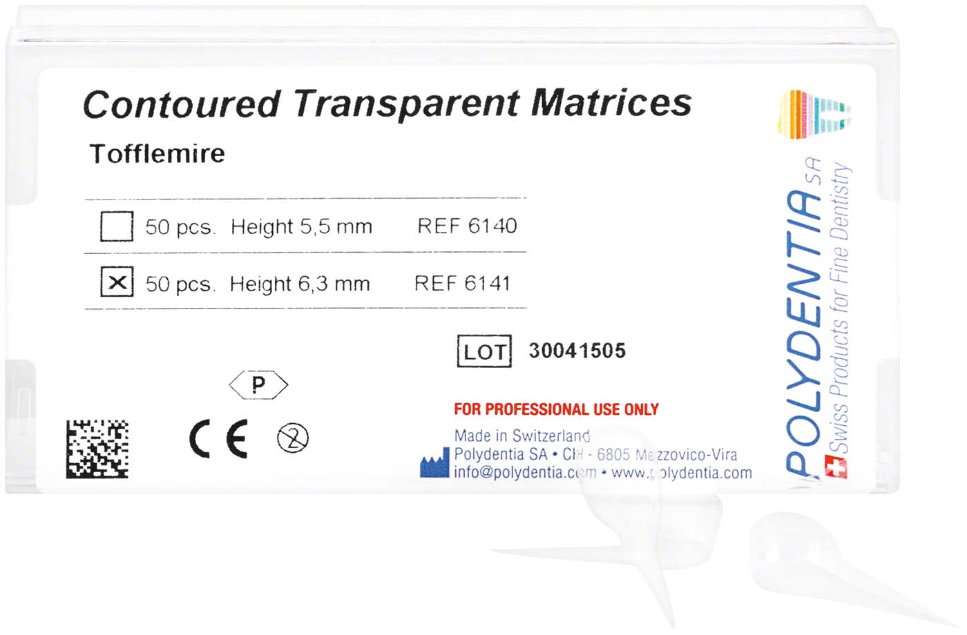 Matrizen nach Tofflemire transparent Polydentia SA