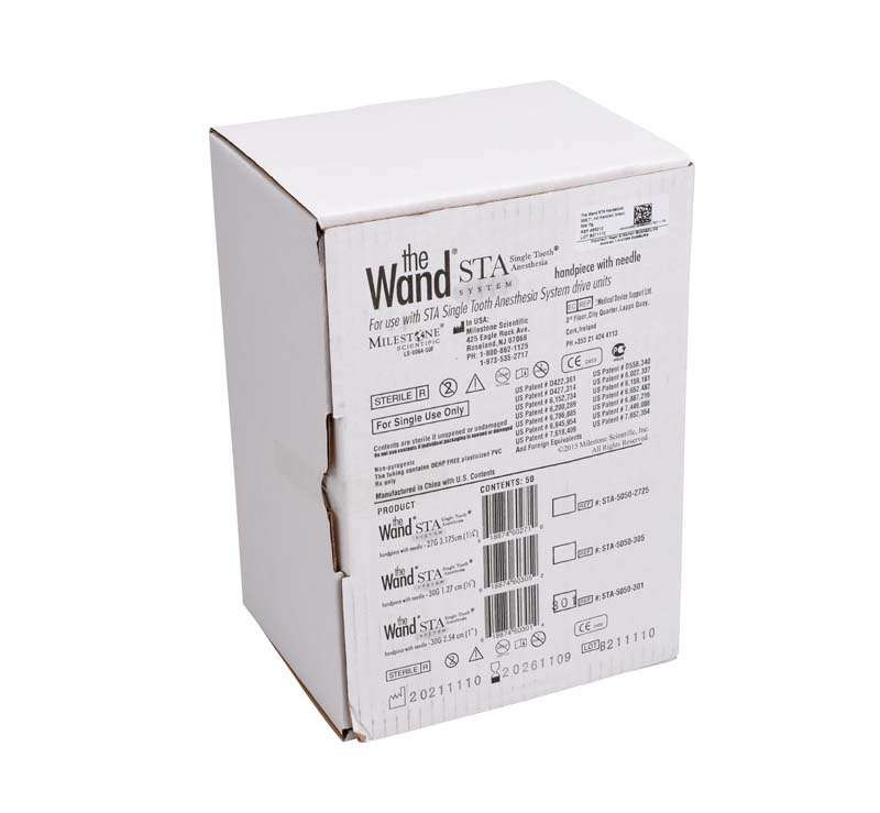 The Wand STA - Packung 50 Handstücke, 50 Kanülen braun, 30G 1"