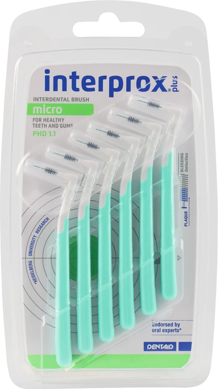 interprox® plus Packung 6 Stück grün, Ø 1,1 mm, micro