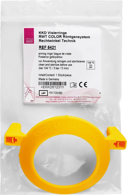 RWT® COLOR Stück Visierring, gelb, Posterior
