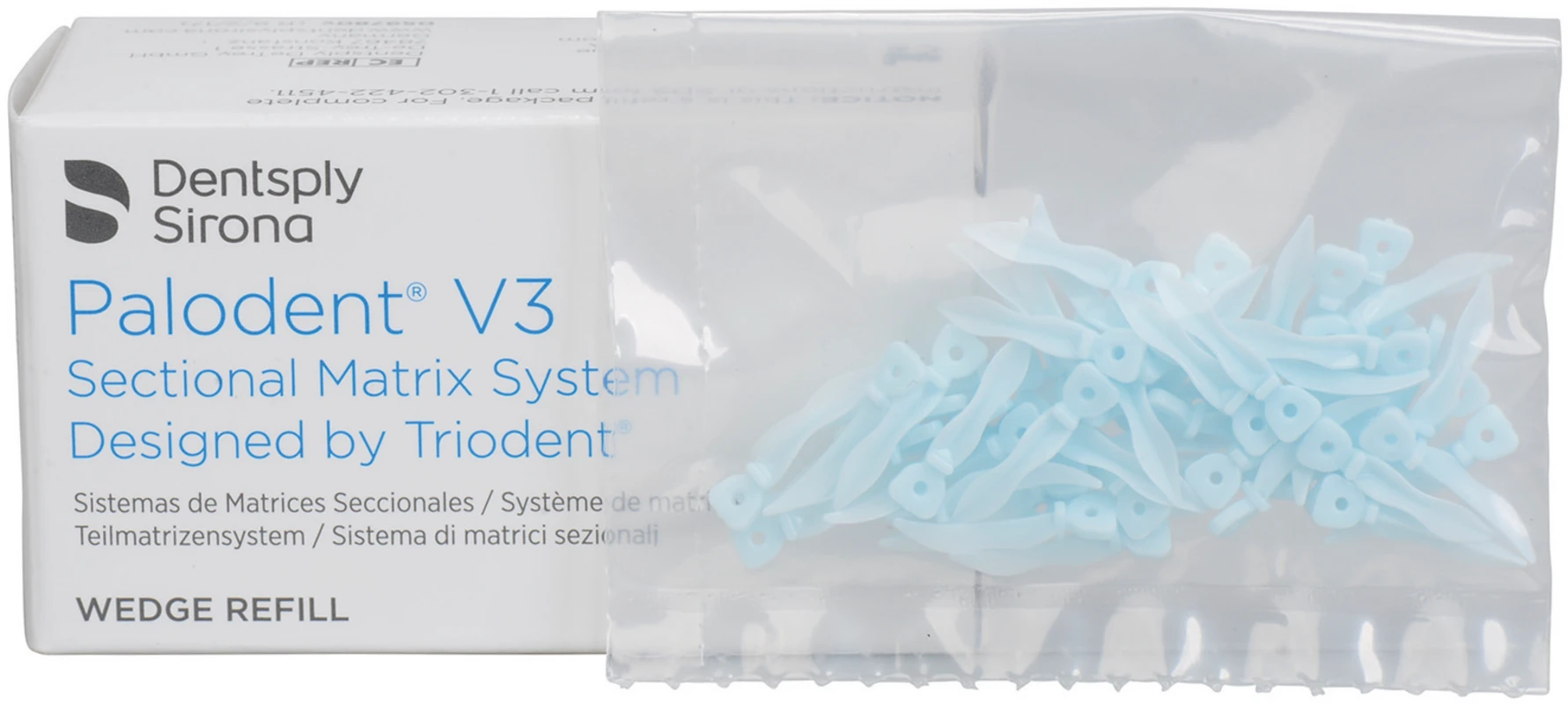 Palodent® V3 Teilmatrizensystem Keile Packung 100 Stück groß