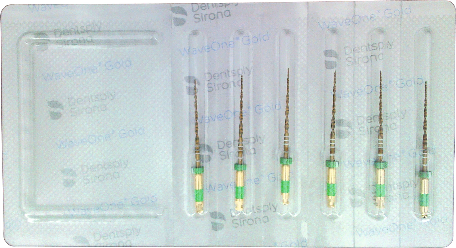 WaveOne® Gold Packung 6 Stück MEDIUM, 25 mm, Taper.06 ISO 035