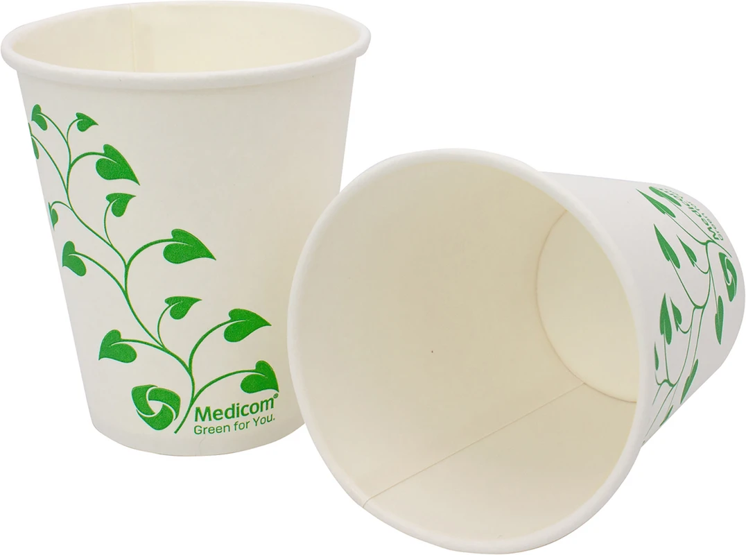 Medicom® "Green for You" Papier-Mundspülbecher Karton 1.000 Stück hellbeige