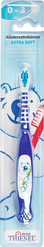 Kinderzahnbürsten Baby Stück Bär blau