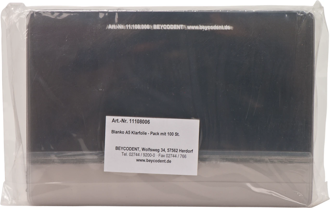 Röntgenfolie Blanko- 8006 Beycodent