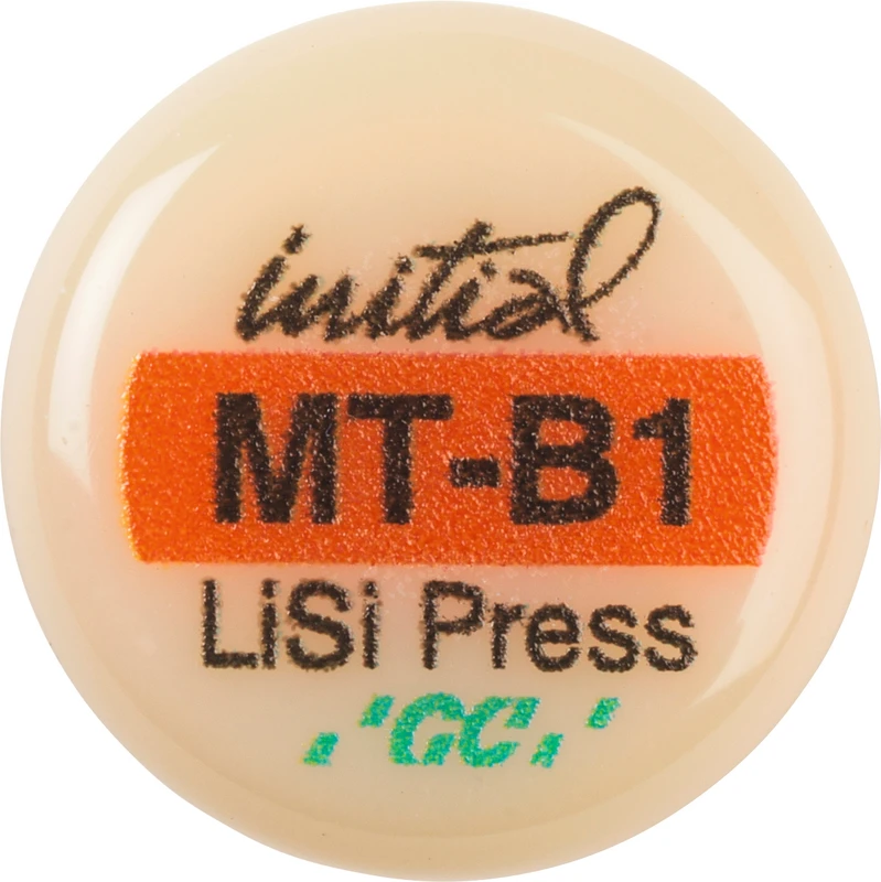 GC Initial™ LiSi Press Packung 5 x 3 g Rohling B1 MT