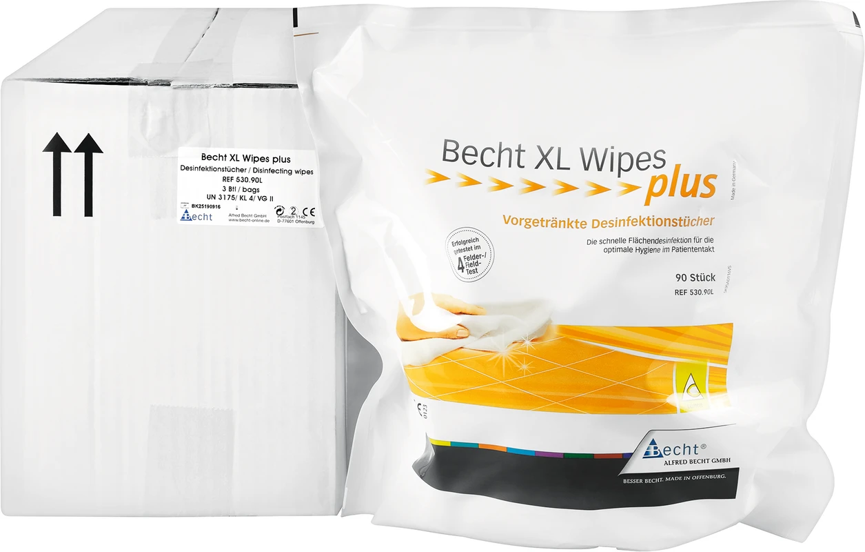 Becht XL Wipes plus Packung 90 Stck