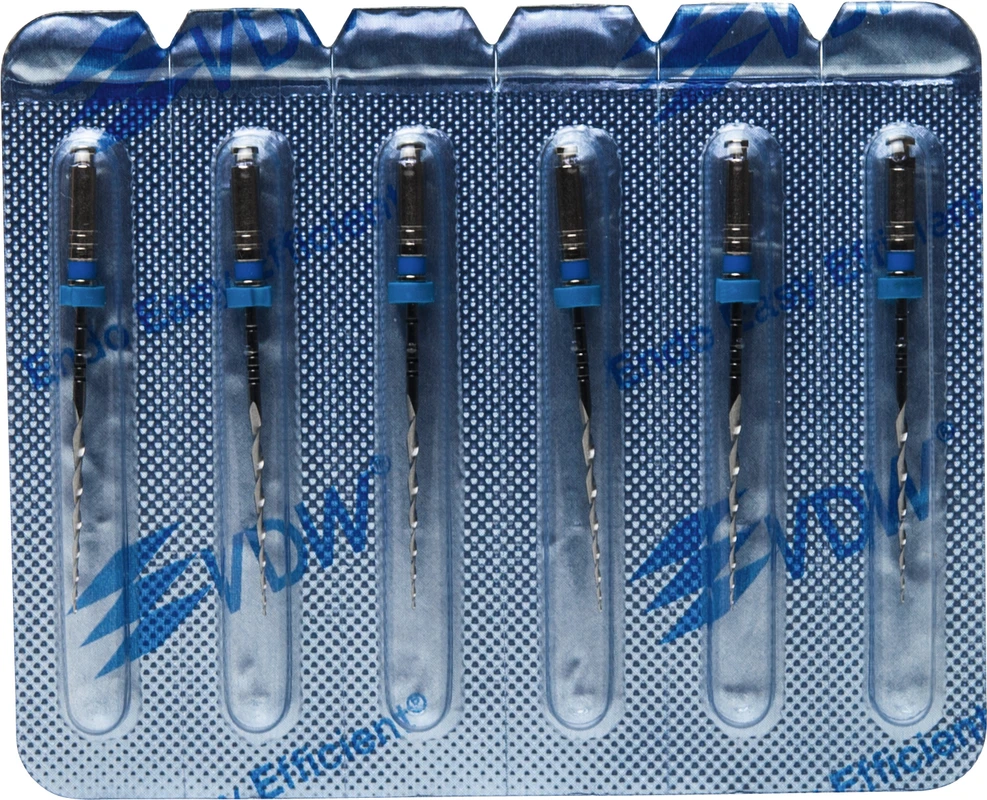 Mtwo® Blisterpackung 6 Instrumente ABT 16 mm, 25 mm, Taper.05, ISO 030 Mtwo® Instrumente VDW