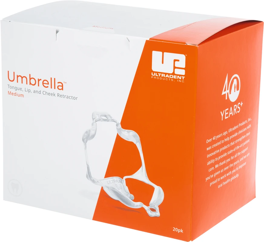 Umbrella™ Zungen-, Lippen- und Wangenhalter Packung 20 Stück medium