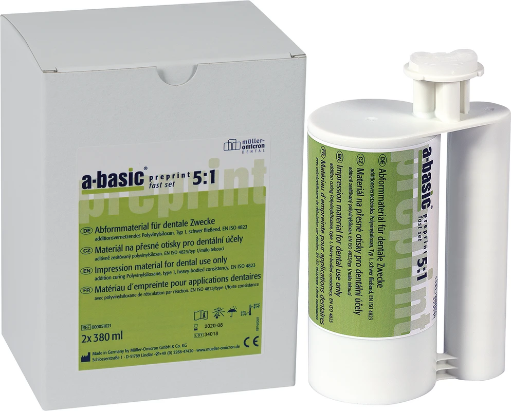 a-basic® preprint fast Packung 2 x 380 ml Kartusche 5:1