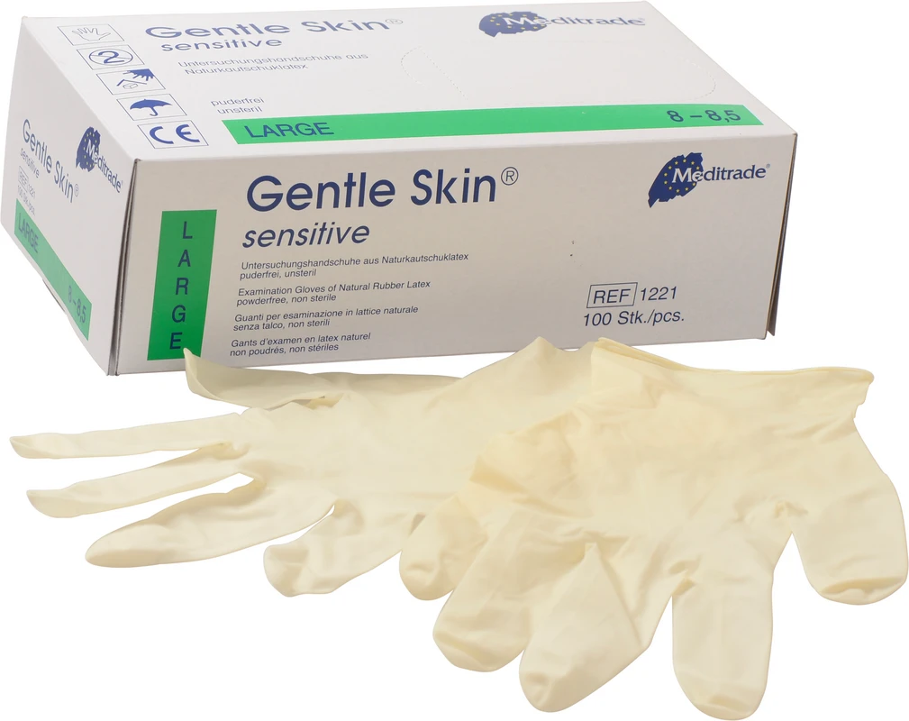 Gentle Skin® sensitive Packung 100 Stück puderfrei, natur, L Gentle Skin® sensitive Packung 100 Stück puderfrei, natur, L