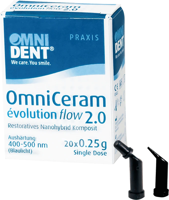 OmniCeram évolution flow 2.0 Packung 20 x 0,25 g Singledose A3,5