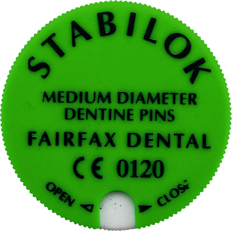 STABILOK Set 1 Vorbohrer, 20 Pins normal, Edelstahl, grün