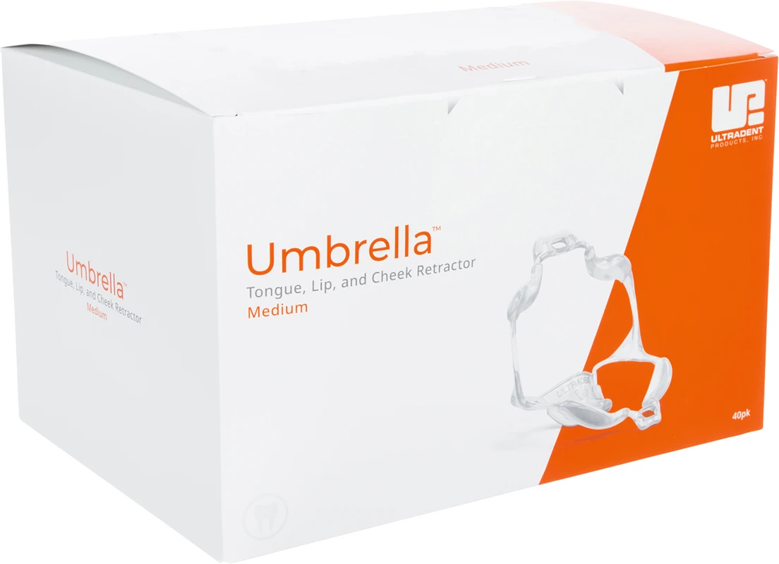 Umbrella™ Zungen-, Lippen- und Wangenhalter Packung 40 Stück medium