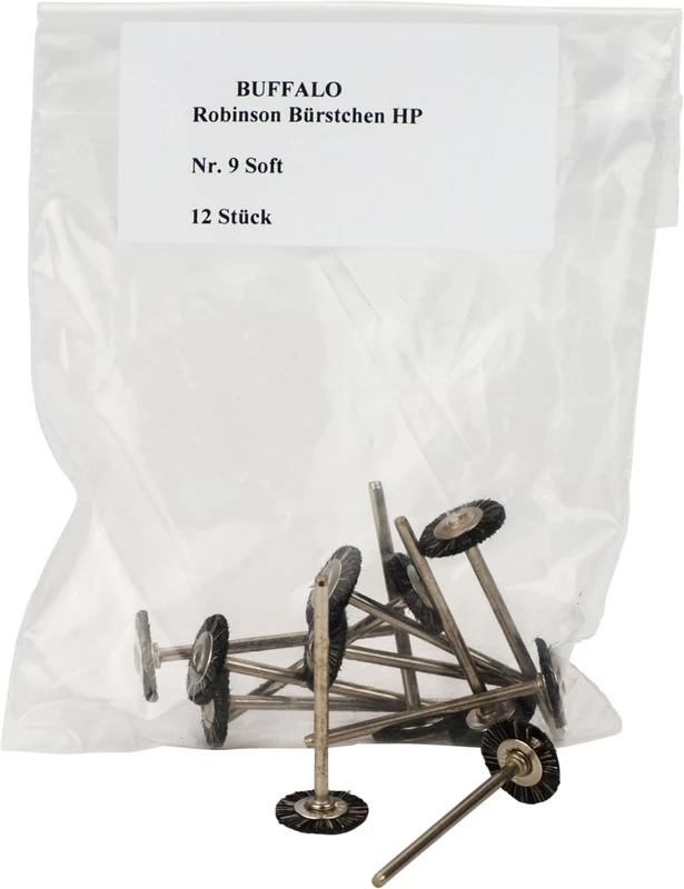 Abbott-Robinson-Bürsten Packung 12 Stück Nr. 9, Soft