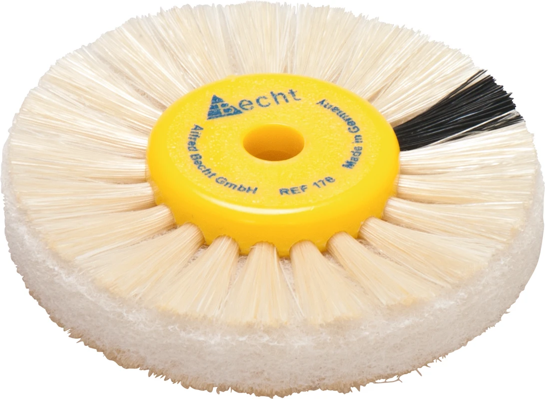 Einlagen-Rundbürste Stück 3 Reihen Nylon-Borsten, 2 Reihen Vlies, Ø 25/55 mm