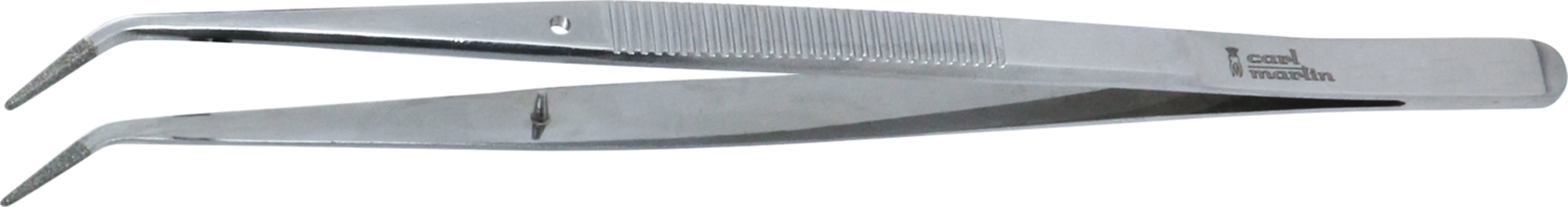 Pinzetten Stück 15 cm, diamantierte Spitzen