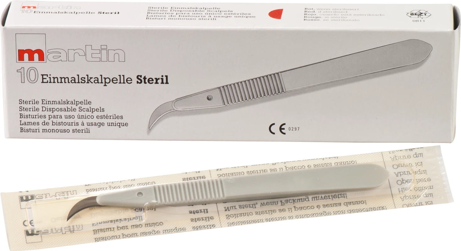 Einmal-Skalpelle Packung 10 Stück Figur 12