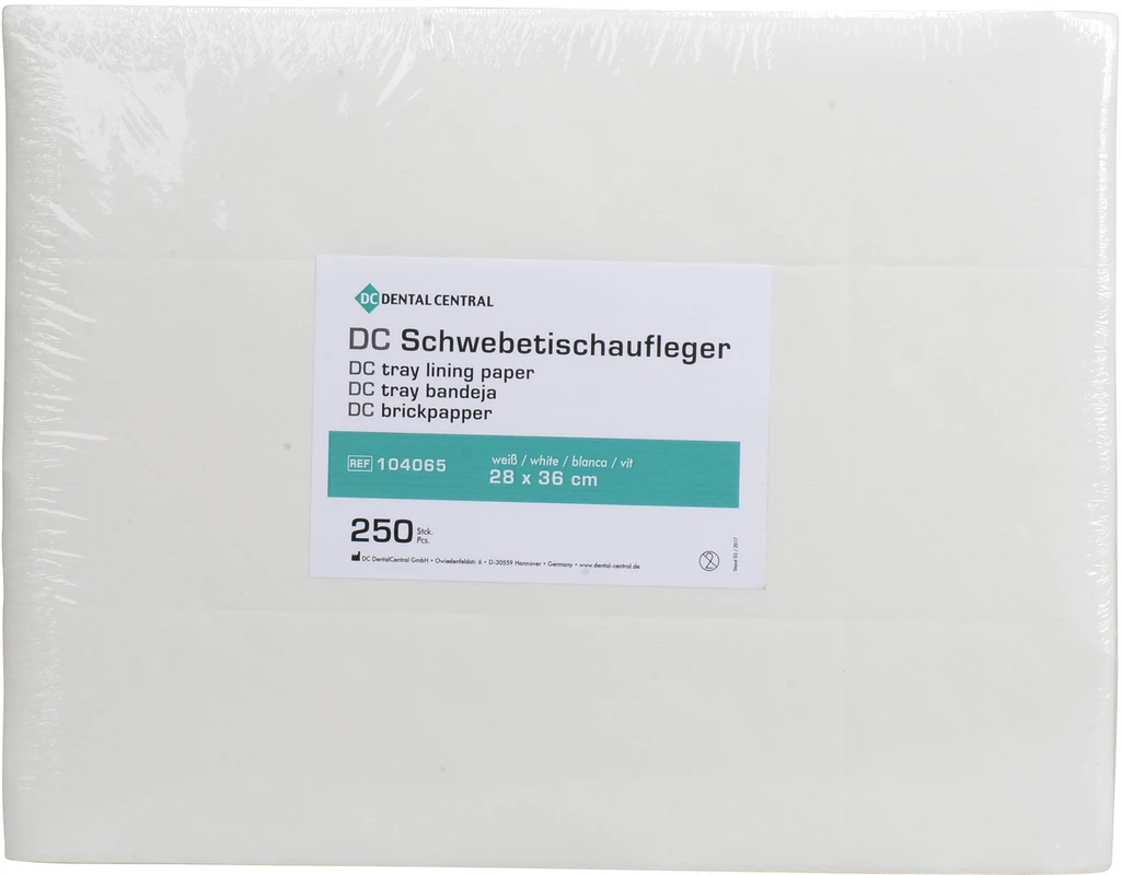 DC Schwebetischaufleger Packung 250 Stück weiß, 28 x 36 cm DC Schwebetischaufleger DC Dental Central