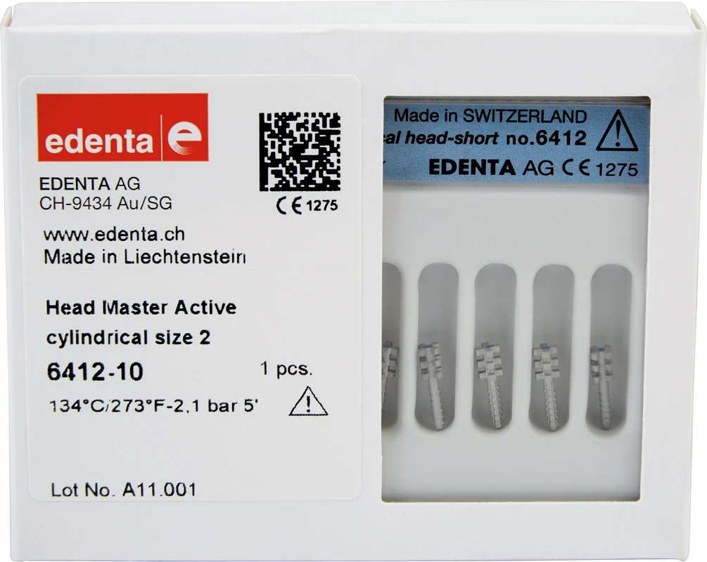 HeadMaster zylindrisch, aktiv Edenta