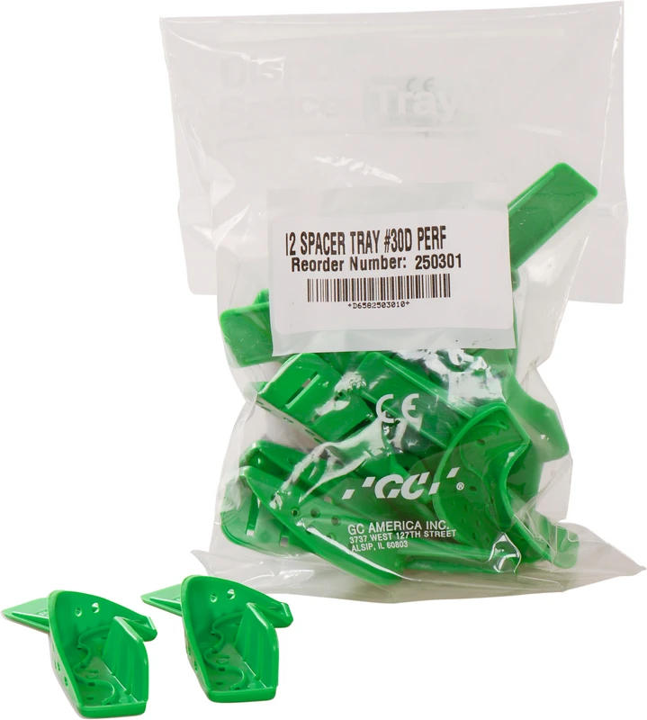 GC COE® Spacer™ Tray Partiell KS Packung 12 Stück OK links, UK rechts, Nr. 30D GC COE® Spacer™ Tray Partiell KS GC