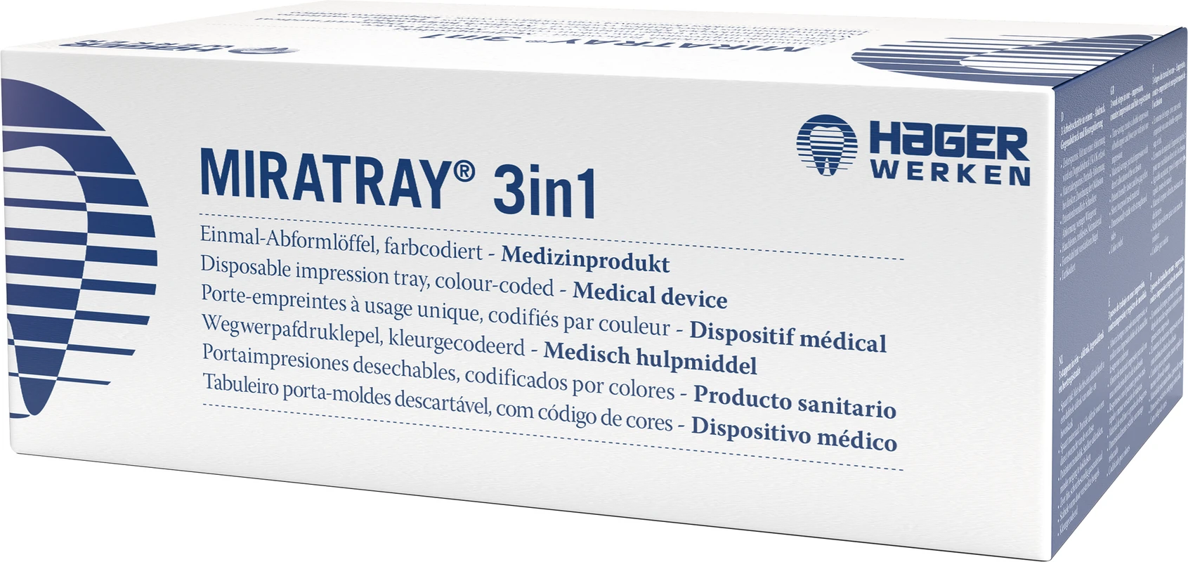 Miratray® 3in1 Packung 28 Stück Full Arch, blau
