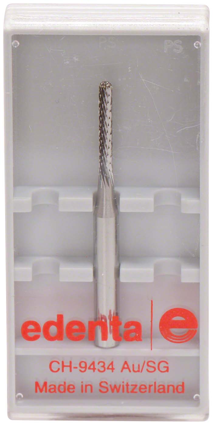 HM Parallelfräser 2636  Stück Kreuzverzahnung oben rund, HPK 123, Figur 137, 10 mm, ISO 015 HM Parallelfräser 2636  Edenta