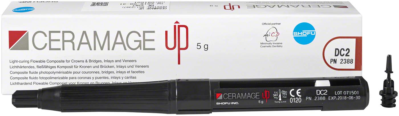 CERAMAGE UP Spritze 5 g Komposit Halsmasse DC2 CERAMAGE UP SHOFU