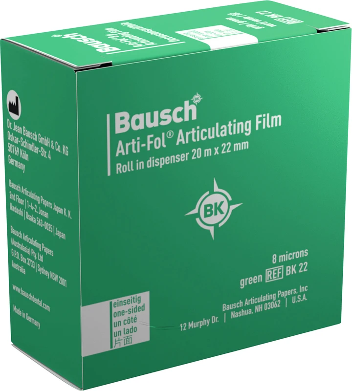 Arti-Fol® 8 µ Spender 20 m einseitig, 22 mm breit, grün