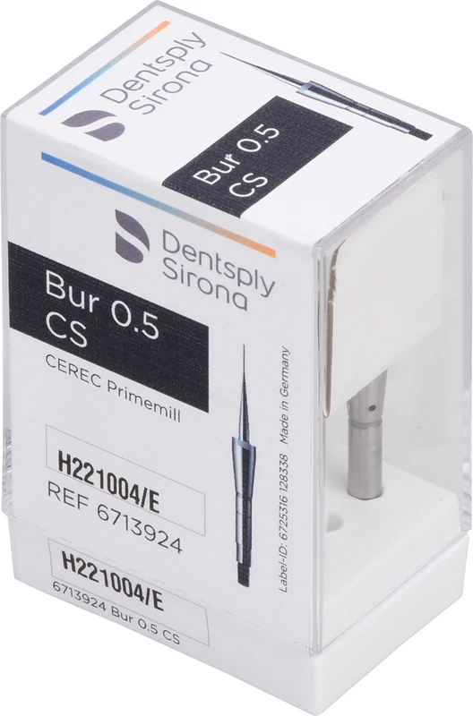 CEREC® Primemill Bur Packung 3 Stück schwarz, Ø 0,5 mm CEREC® Primemill Bur Dentsply Sirona