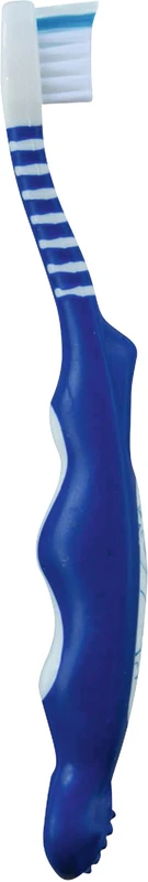 Kinderzahnbürsten Baby Packung 10 Stück Bär, blau