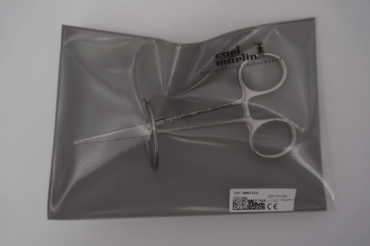 Kronen- und Brückenhalteklemme Stück 1893/12.5, gerade