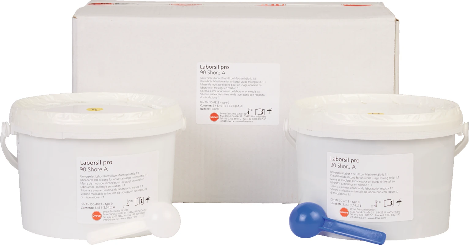 Laborsil pro 90 Karton 5 kg Eimer Komponente A, 5 kg Eimer Komponente B