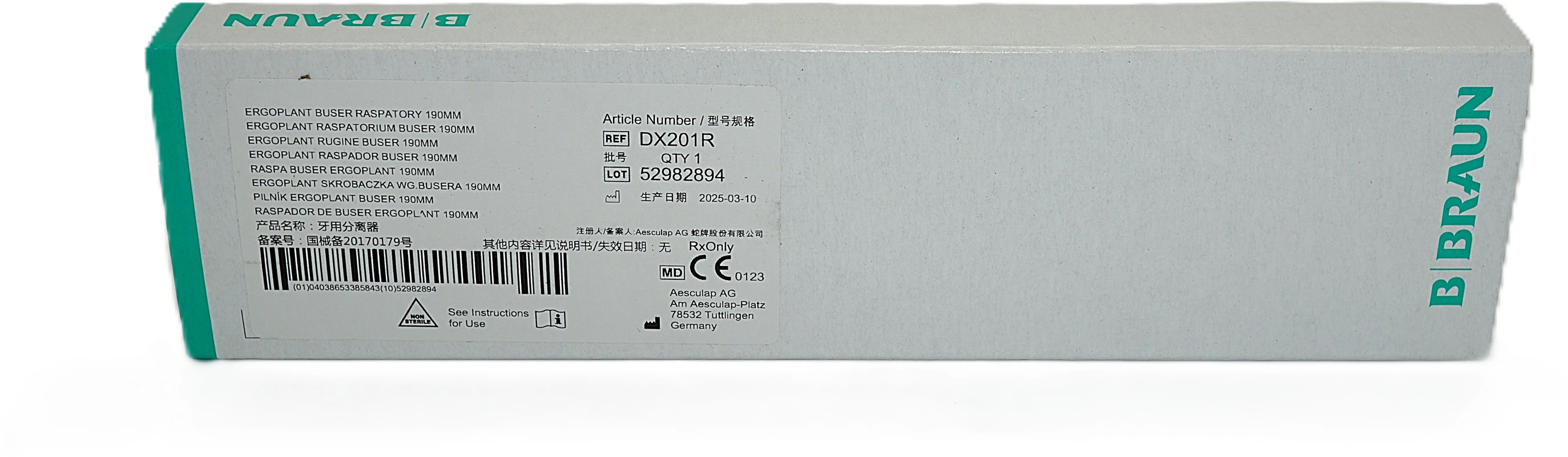 Raspatorien Ergoplant nach Buser B. Braun