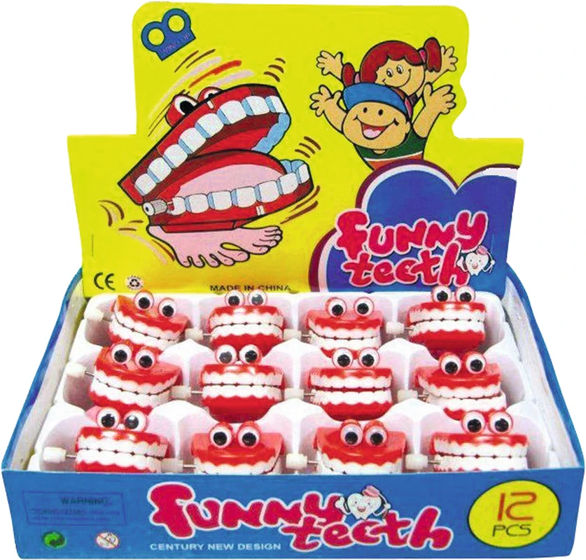 Hüpfendes Gebiss Packung 12 Stück