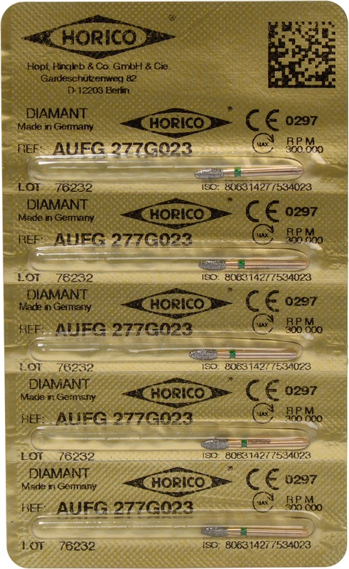 Diamant AuFG 277 Packung 5 Stück grün grob, FG, Figur 277, ISO 023