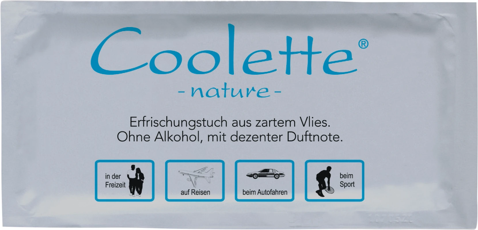 Erfrischungstücher Karton 50 Stück Nature