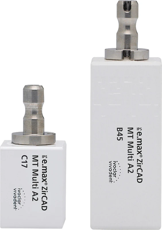 IPS e.max ZirCAD MT Multi for CEREC/inLab Packung 3 Stück Gr. B45 A2
