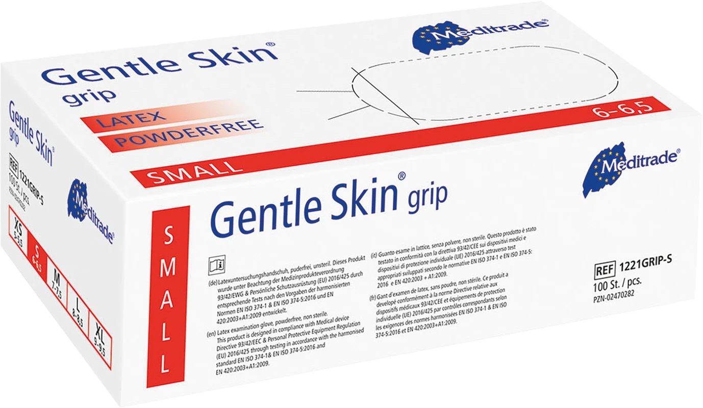 Gentle Skin® grip Packung 100 Stück puderfrei, natur, S